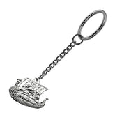 Pewter Keyring - Viking - Longship